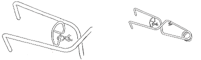 top view of tongs mole tong diagram